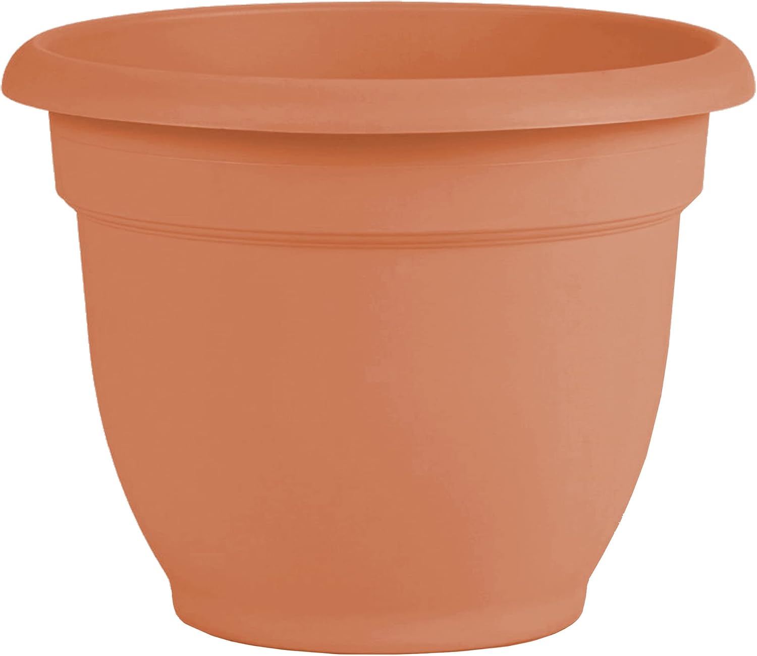 Bloem Ariana Pot Planter: 16" - Black - Durable Resin Pot, for Indoor and Outdoor Use, Gardening, Self Watering Disk Included, 6 Gallon Capacity