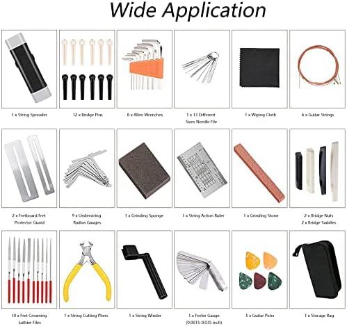 72PCS Guitar Tool Kit