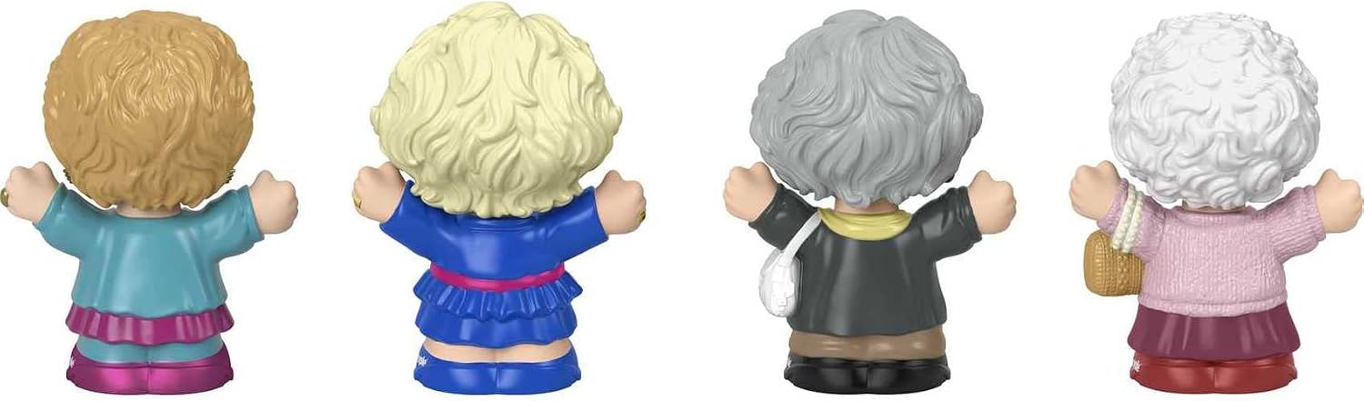 Little People Collector The Golden Girls TV Show Special Edition Set for Adults & Fans, 4 Figures in Display Package