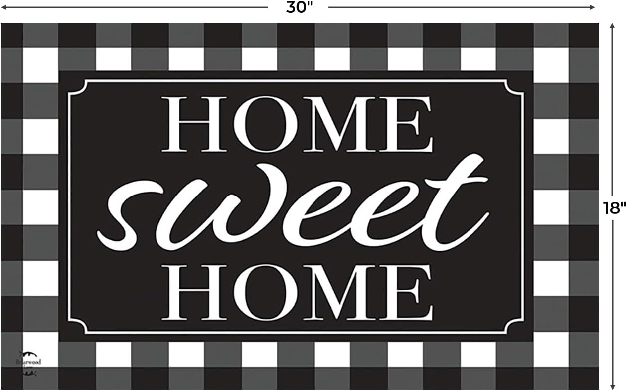 Briarwood Lane Doormat 30x18 Indoor Outdoor Farmhouse Wreath Spring for Spring Doormat