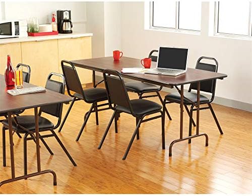 Alera ALEFT727230WA Wood Folding Table, Rectangular, 72w x 30d x 29h, Mahogany