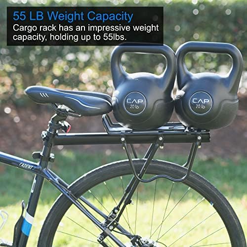 Lumintrail Bike Cargo Rack, Seatpost Mounted Bicycle Luggage Carrier with 20 LBs Weight Capacity for Trunk Bags