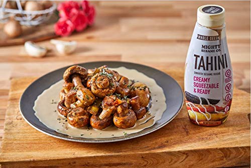 Mighty Sesame "Whole Seed" Creamy & Ready Squeezable Tahini Paste, 10.9oz (2 Pack) Gluten Free, Vegan, Non GMO, Keto Friendly, Plant Based Protein