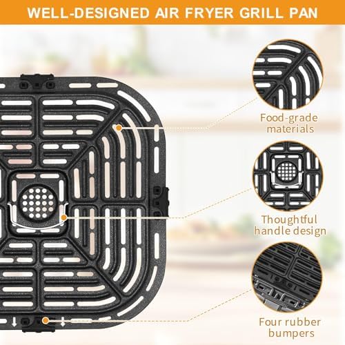GXF Air Fryer Grill Pan for Instant Pot Vortex Plus 6 in 1 5.7QT 6 QT Gourmia GAF735 6 QT Air Fryer