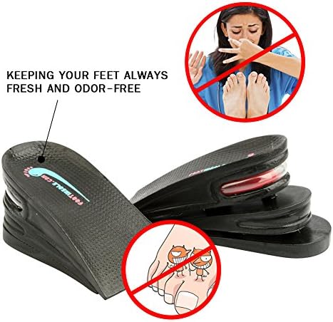 Air up Height Increase Shoe Heel Lift Inserts for Men and Women (3 Layers, 2.5" UP)