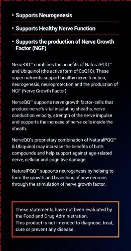 NerveQQ Ultra Advanced Formula Neuropathy Support - #1 Recommended Nerve Growth Factor (NGF) Health and Function. 100mg of Ubiquinol (QH) Plus