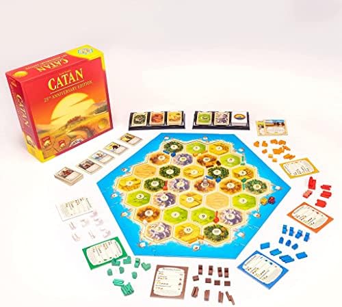 CATAN Board Game 25th Anniversary Edition | Includes The Base Game and The 5-6 Player Extension | Family Board Game | Board Game for Adults and