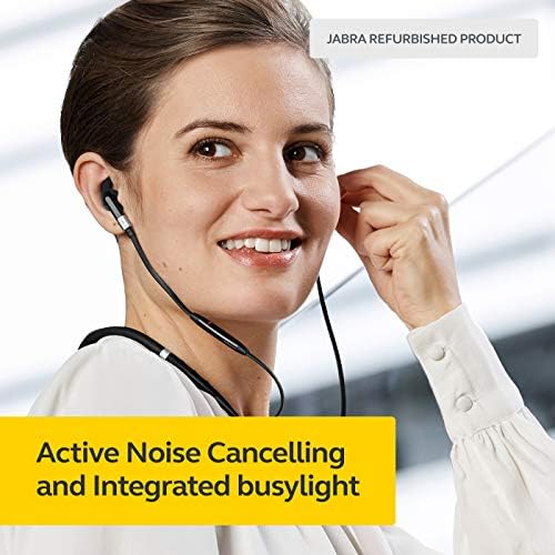 Jabra Evolve 75e MS Optimized Wireless Bluetooth Earbuds in Ear Noise Cancelling with Professional Sound (Renewed)