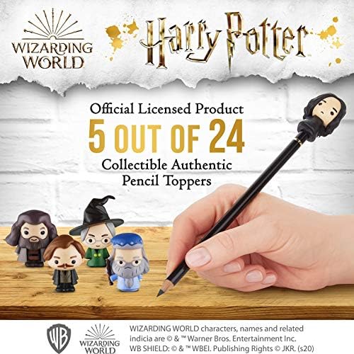 Harry Potter Pencil Toppers, Gifts, Toys, Collectibles – Set of 5 Harry Potter Figures for Writing, Party Decor – Remus Lupin, Rubeus Hagrid