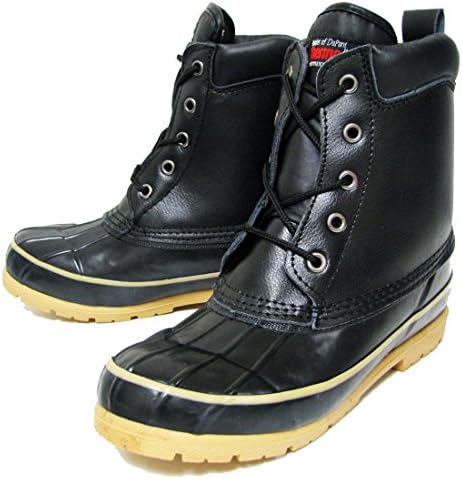 G-731SC Men's Duck Boots Leather Black Thermolite Insulated Waterproof Hiking Snow Warm Winter Shoes