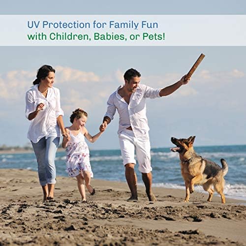 Beach Tent - Sun Shelter for Shade with UV Protection and Water-Resistant Coating for Sports Events and More with Carry Bag by Wakeman Outdoors