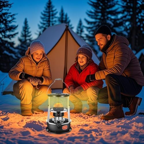 Portable Kerosene Heater 9000 BTU Outdoor/Indoor Kerosene Stove, Non-Electric Heater for Tent Cooking Ice Fishing Home and Survival Emergency, Black