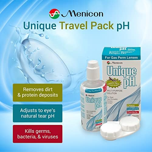 Menicon Unique pH Multipurpose Contact Lens Solution with Lens Case 4 fl oz