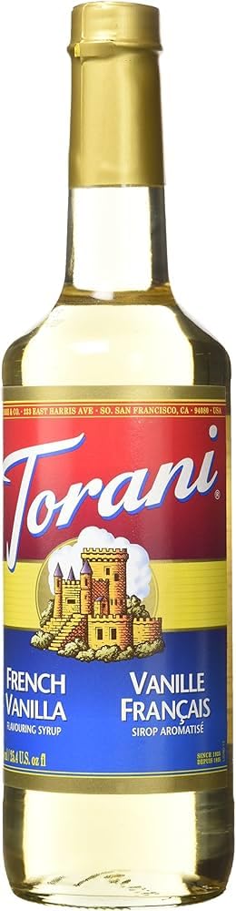 Torani Vanilla Flavored Drink Syrup, 25.4 fl oz, 4 Pack