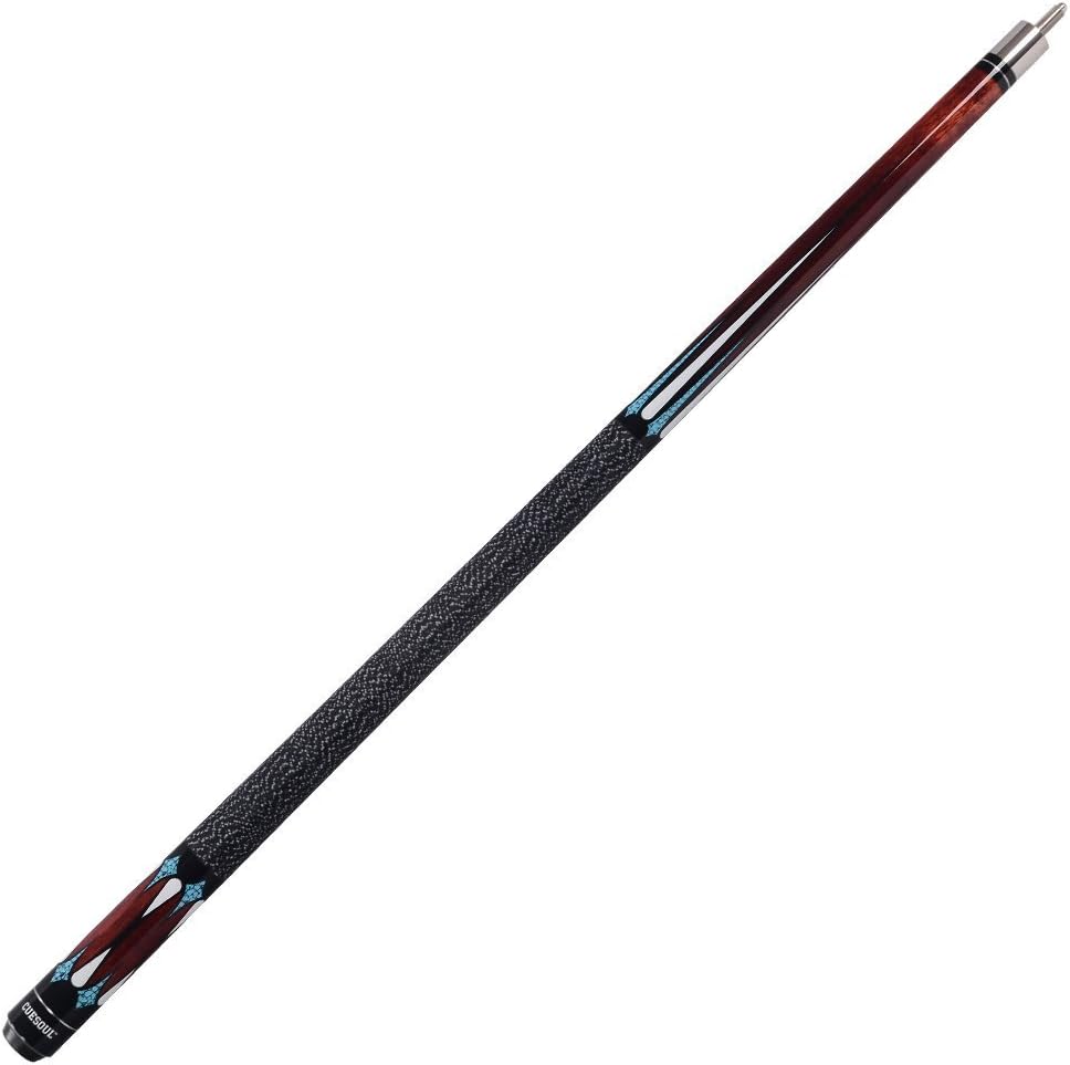 CUESOUL 58 Inch 19oz/20oz Maple Billiard Stick Pool Cue Set 11.5mm/13mm Tip[Weight Adjustable]