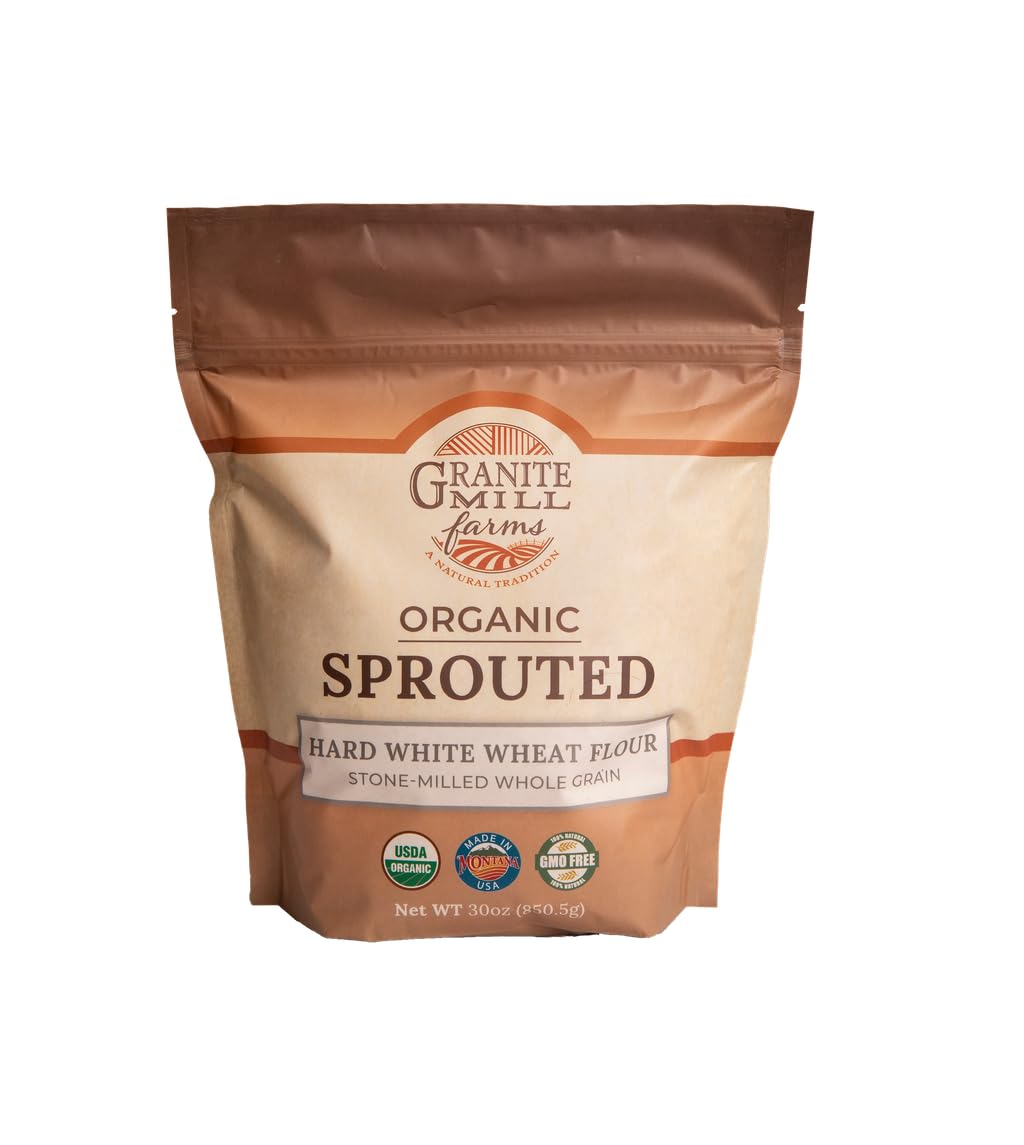 Granite Mill Farms Sprouted Organic Hard White Wheat Flour, 5 lb