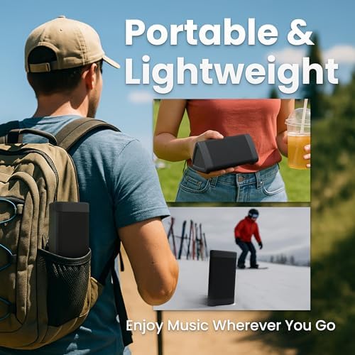 OontZ Angle 3 Gen 4 Portable Bluetooth Speaker, 12W, 24-Hour Playtime | Compact 12W Bluetooth speaker with clear sound, 24-hour playtime, 100-ft range, IPX5 waterproof, AUX Input.