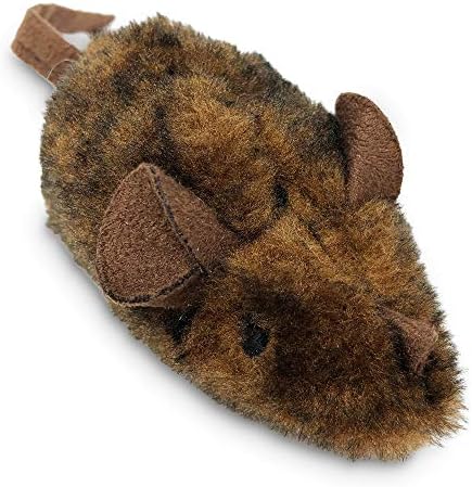 OurPets Play-N-Squeak Twice the Mice Cat Toy, 2 Piece Set, Catnip Filled | Real mouse sound effect, electronic squeaker inside, sparks hunting instinct, engaging design, for indoor felines every day