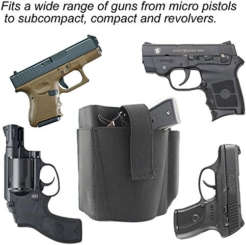 Ankle Holster with 2 Mag Pouches for Concealed Carry Pistol Holster | Compatible with G42, 43, 36, 26, Ruger LCP, LC9, and Similar Subcompact Guns