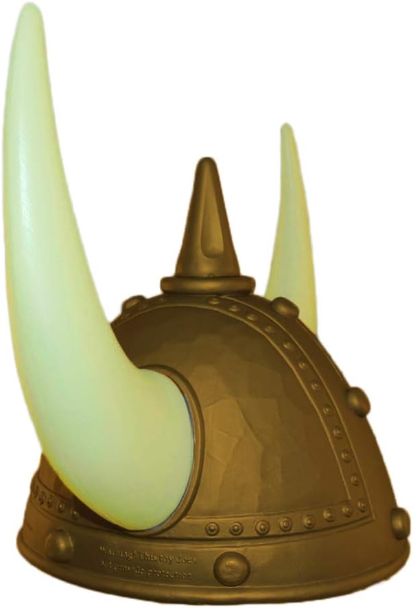 Norwegian GOLD Viking Helmet Costume Hat with Horns
