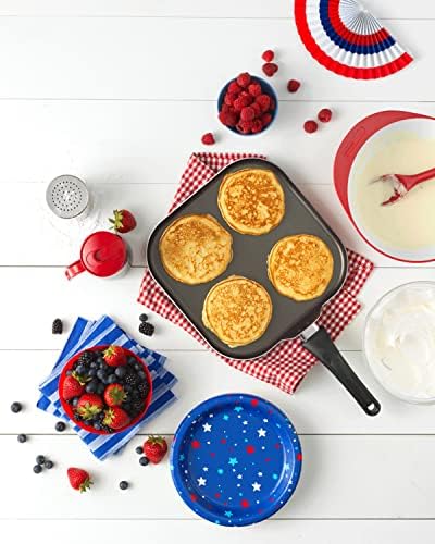 GoodCook 11-Inch Square Griddle Pan, Nonstick Aluminum Frying Pan, Even Heating, Ergonomic Handle, Perfect for Eggs, Bacon, and Breakfast
