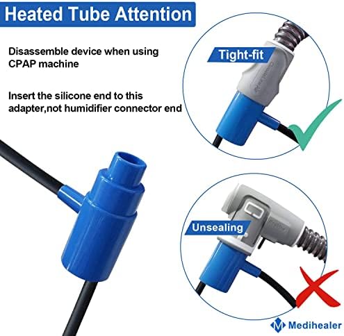 Medihealer Tubing Adapter -Tubing Adapter Compatible with AirSense 10 & for AirCurve 10 Series,for System One Series, for S9/S10 Series Machines