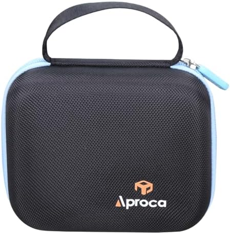 Aproca Case Compatible with Cricut EasyPress Mini Heat Press, Storage Portable Bag for Machine and Accessories -Black with Red Zipper (Case Only)