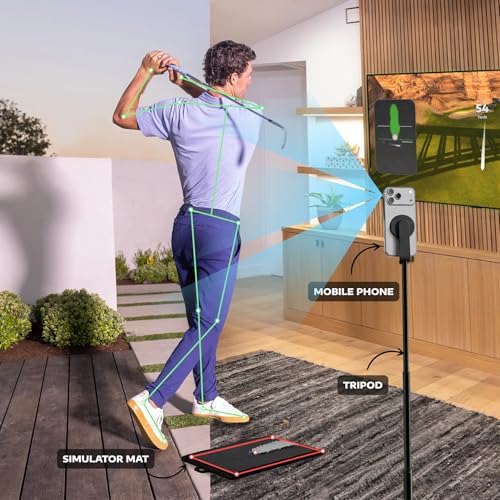 Golf at Home Simulator – AI Swing Analyzer & No Ball Practice Trainer – Real-Time Feedback
