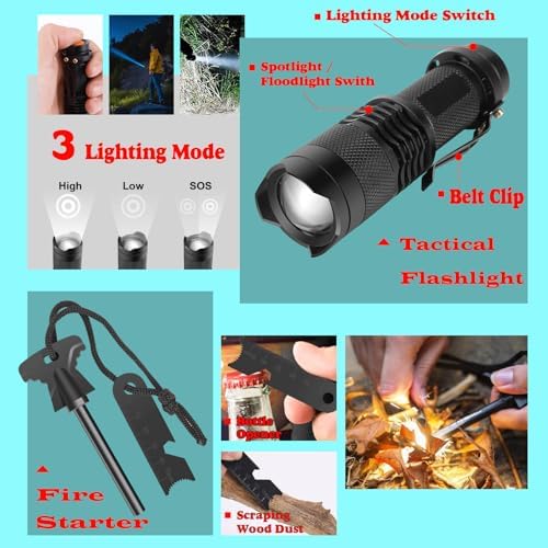 13-in-1 Emergency Survival Kit - Gift for Men, Him