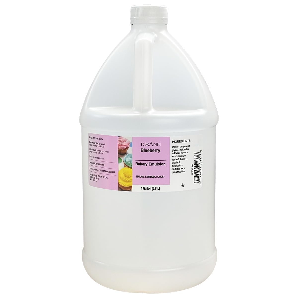 LorAnn Oils Peppermint Bakery Emulsion: True Essence, Ideal for Boosting Fruit Tones in Cakes, Cookies & Desserts, Gluten-Free, Keto-Friendly, Extract Substitute Essential for Your Kitchen, 16 Oz