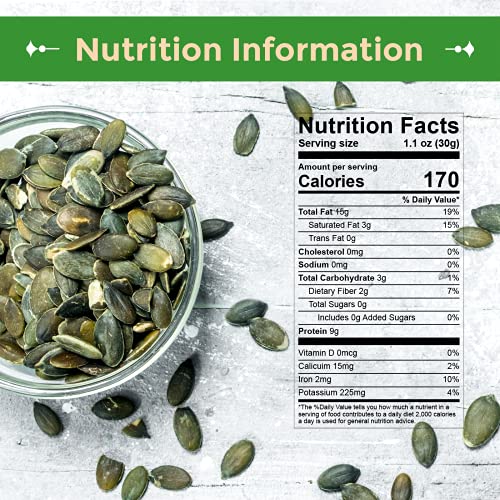 Sincerely Nuts - Raw Pumpkin Seeds In Shell (Pepitas) (2lb bags) | Antioxidant Rich Healthy Superfood Snack | Kosher, Vegan, Gluten Free | Source of Protein, Vitamins & Minerals