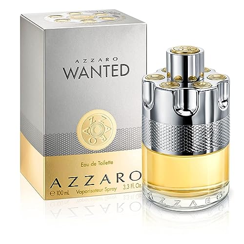 Azzaro Wanted Eau de Toilette - Vibrant & Irresistible Mens Cologne - Woody, Citrus & Spicy Fragrance - Cardamom, Lemon