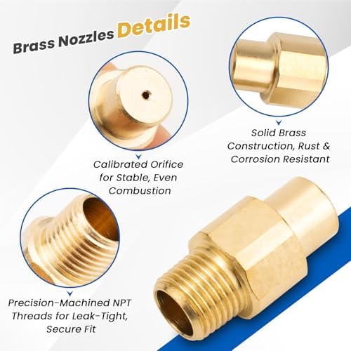 F260163 Fuel Conversion Kit Parts Compatible with Mr. Heater Big Maxx Heater | MHU50 MHU80 Unit Heaters, Converts Unit Heater from NG to LP Propane