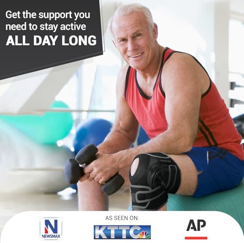DR. BRACE ELITE Knee Brace with Side Stabilizers & Patella Gel Pads for Maximum Knee Pain Support and fast recovery for men and women-Please Check