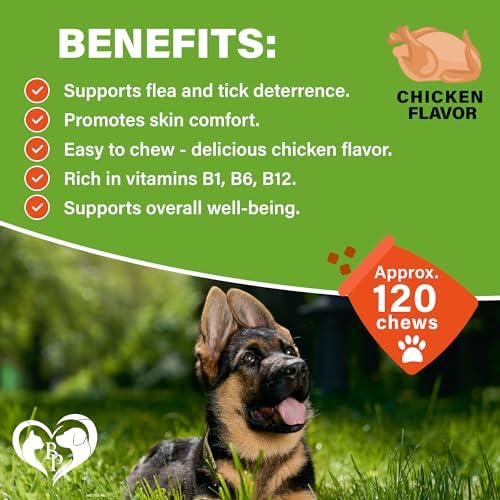 Flea and Tick Prevention Chewable Pills for Dogs - Revolution Oral Flea Treatment for Pets - Pest Control & Natural Defense - Chewables Small