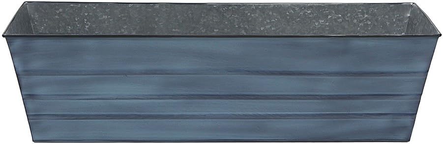Achla Designs Galvanized Window Flower Box Planter-Green-Medium (24" L x 9.5" W x 7.5" H)