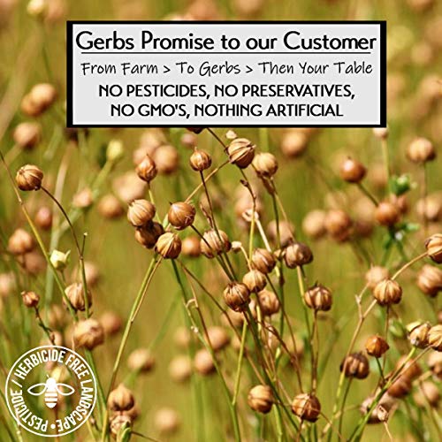 Gerbs Raw Golden Flax Seeds 4 lbs. | No Artificial Additives, Non-GMO, Resealable Bag | Naturally Mild & Nutty Crunch | Top 14 Allergen-Free