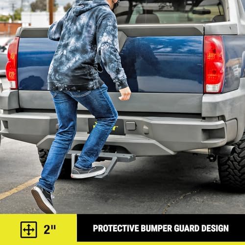 Bully BBS-1200 Black Cast Aluminum Hitch Step, 23" Wide