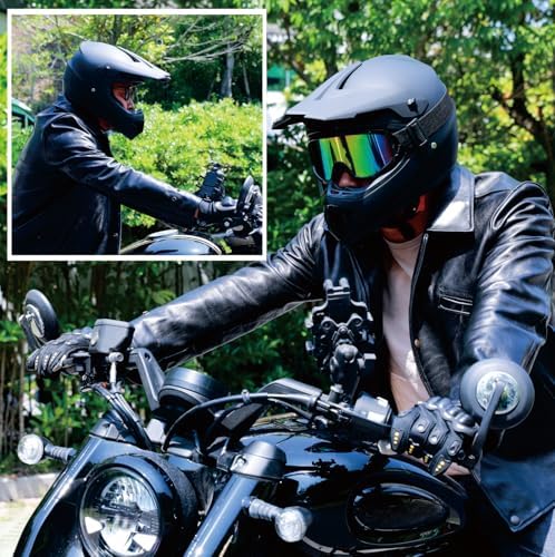Dirt Bike Helmets Black Fullface DOT Motorcycle E Bike ATV Helmet