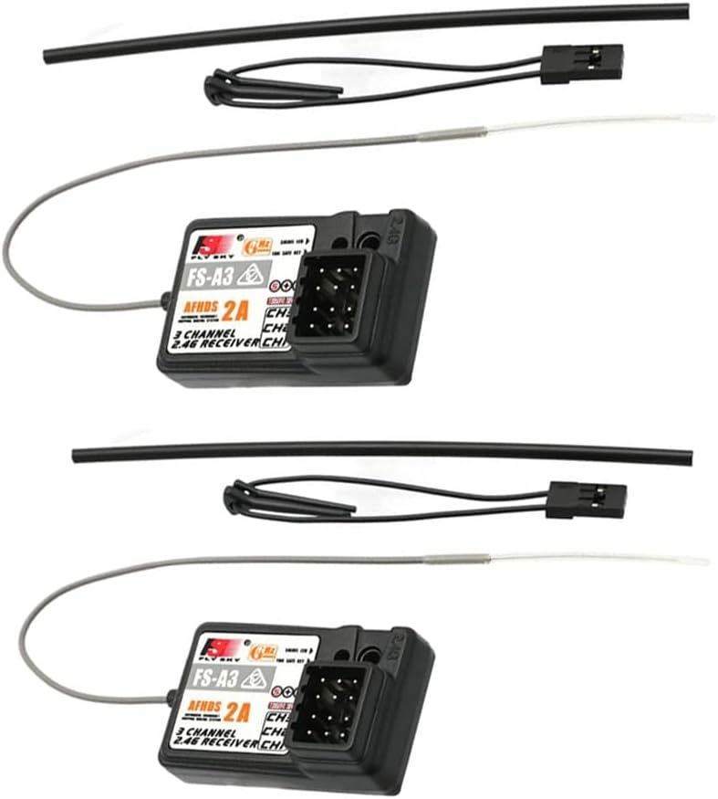 2Pcs Flysky FS-A3 AFHDS2A 2.4G 3CH Receiver for GT2E GT2G Transmitter