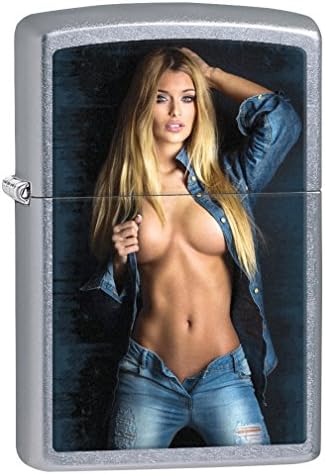 Zippo Lighter: Handle with Care - Street Chrome 76827