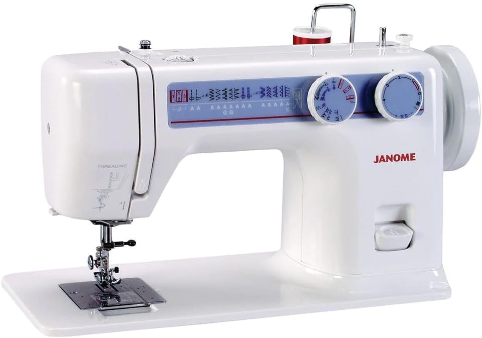 Janome 712t Treadle Sewing Machine, 10 Stitches and 4 Step Buttonhole | 10 Stitches, 1 Four-Step Buttonhole, Push-Pull Bobbin Winder
