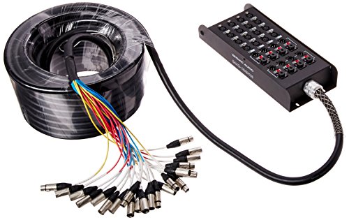 Seismic Audio - SAXQ-16x8x25 - 16 Channel 25' XLR Snake Cable with XLR and 1/4" Returns on the Box
