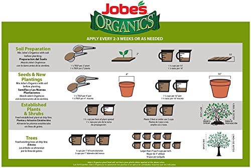 Jobe’s Organics 09526 Organic All Purpose Granular Fertilizer 4-4-4, 4 lb (Тwo Рack)