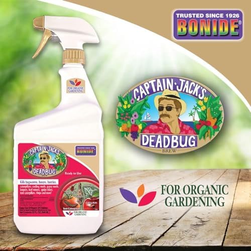 Bonide Captain Jack's Deadbug Brew Ready-to-Use Spray, 32 oz Outdoor Insecticide and Mite Killer for Organic Gardening | Ready-to-Use Spray, Outdoor, Mite Killer, For Organic Gardening