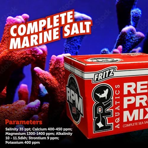 FritzPRO R.P.M. Redline High Alk Salt Mix Red Box 55 lbs - Fritz Aquatics