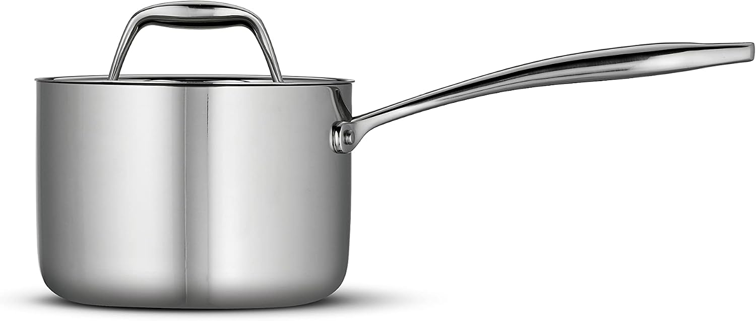 Tramontina Signature Tri-Ply Clad Stainless Steel 12-Inch Large Frying Pan | Induction-Ready Skillet, Dishwasher-Safe, NSF-Certified
