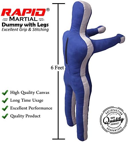 MMA Doctor Bane MMA Grappling Submission Dummy Wrestling BJJ Judo Karate Punching Bag - UNFILLED-6 Feet…