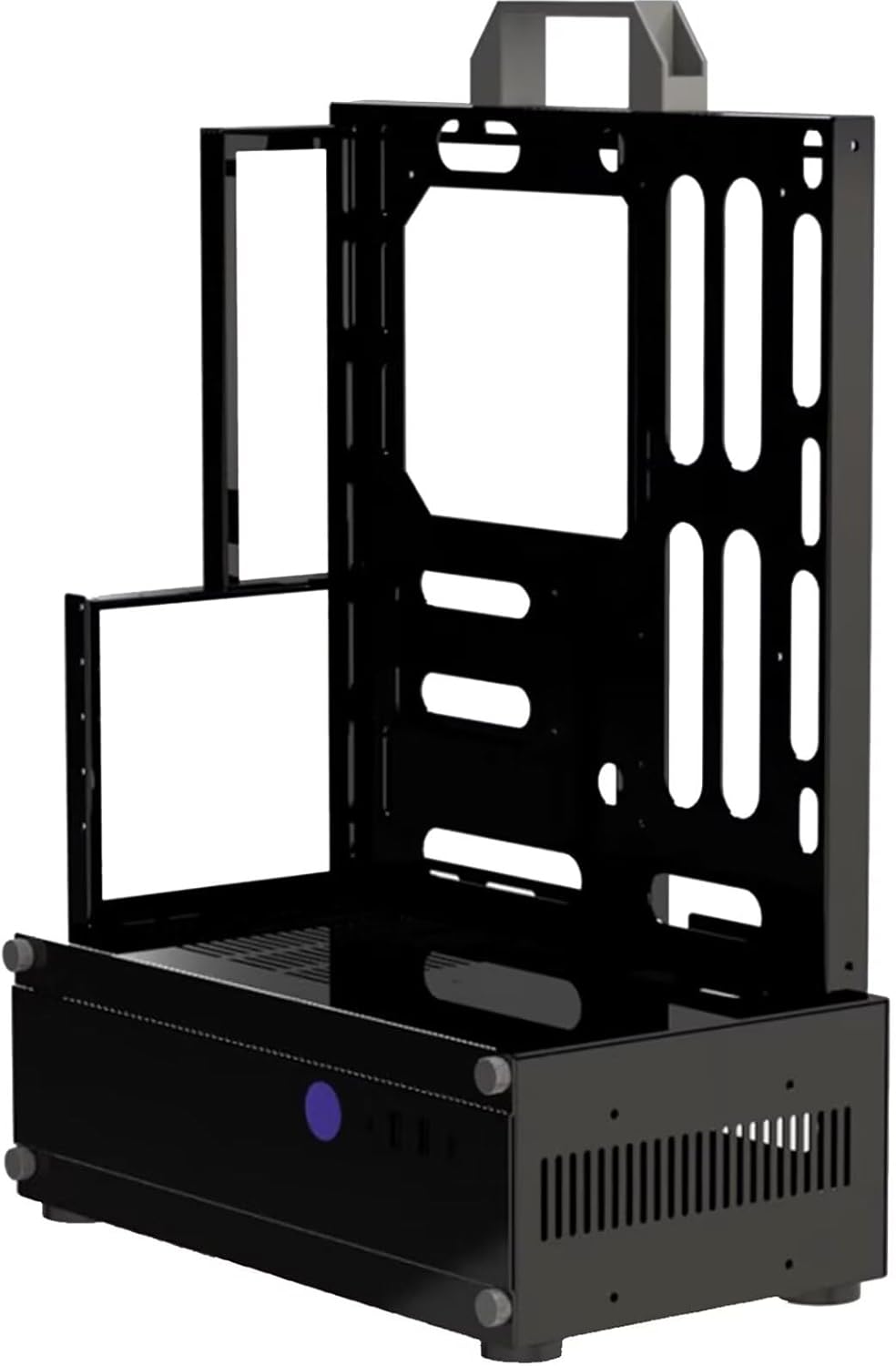 PC Test Bench ATX Case Open Frame Computer Case, Upgraded Version Portable Chassis Bracket, Zinc Coated Steel Cases Shell