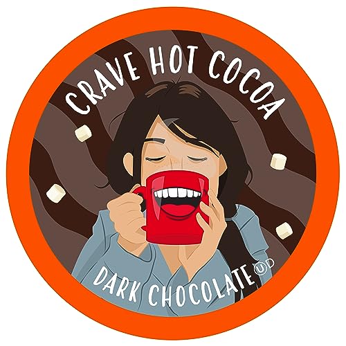 Crave Hot Chocolate Pods, Compatible with 2.0 K-Cup Brewers, Mint Chocolate, 40 Count